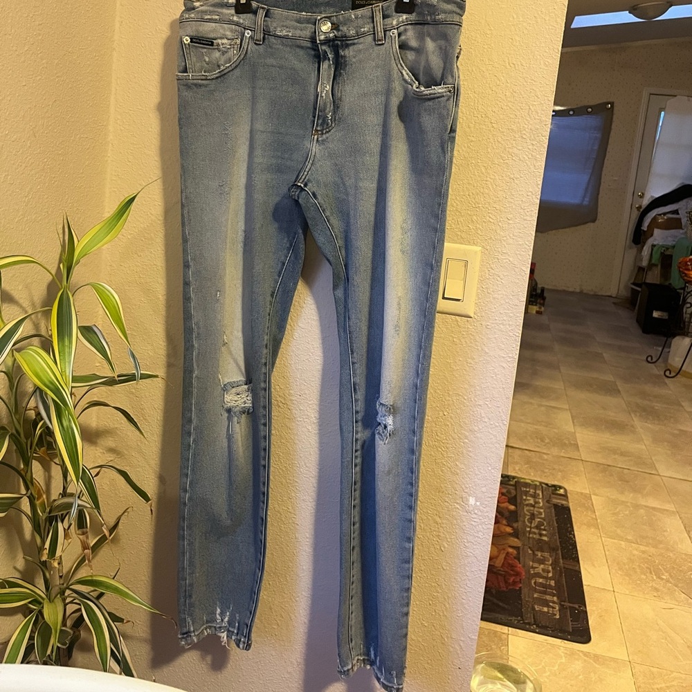 Dolce & Gabbana Light Blue Slim Men's Jeans